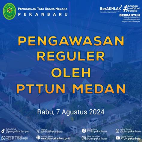 kegiatan pengawasan reguler  pengadilan tinggi tata usaha negara