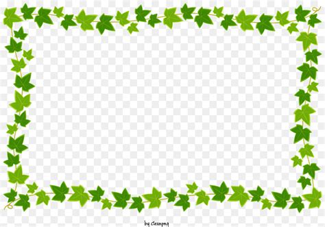 Folhas Verdes Quadro Verde Coroa De Flores Folhas E Videiras Png