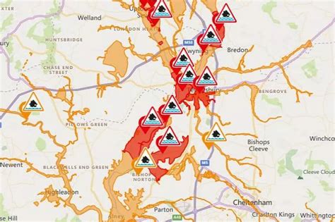 All the areas around Gloucestershire at risk of flooding on Christmas ...