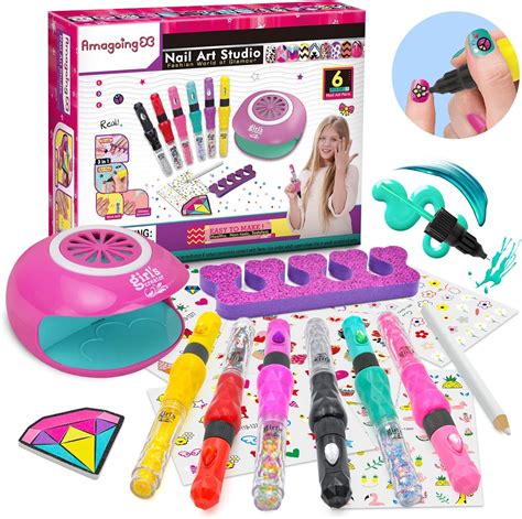 LemonDream Giocattoli Bambina Set Unghie Bambina 6 12 Anni Smalti