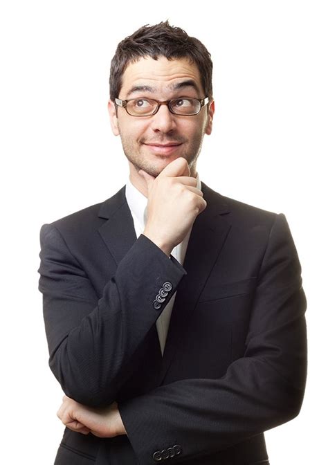 Thinking Man Png Image Thinking Man Thinking Pose Business Man