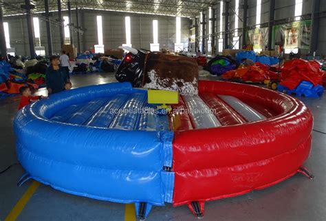 Commercial Black Exciting Mechanical Bull Inflat Inflatable Mechanical