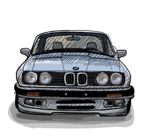 Bmw Illustration Bmw Art Bmw Bmw E30