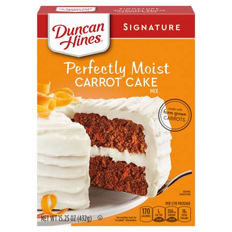 Duncan Hines Signature Perfectly Moist Carrot Cake Mix Shop Baking Mixes At H E B