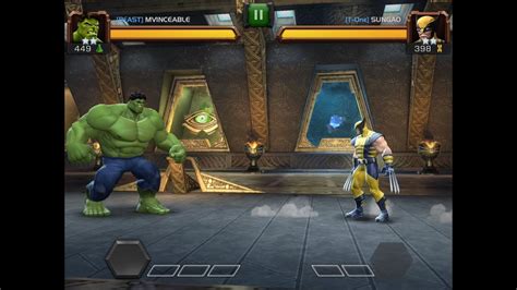 Hulk Vs Wolverine Marvel Contest Of Champions Youtube