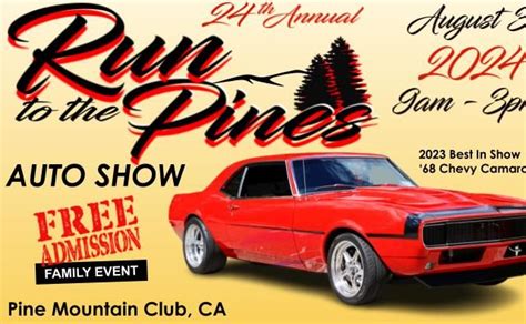 Run To The Pines Auto Show 2024 Pine Mountain Club Ca • Idrivesocal