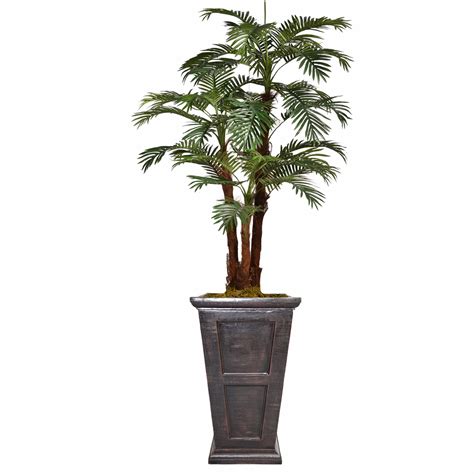 Vintage Home Artificial Faux Real Touch 84 Tall Palm Tree With Eco