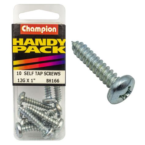 Bh166 Handy Pk Self Tap Screw Pan Head 12g X 1 Cst Pkt10 The Boss