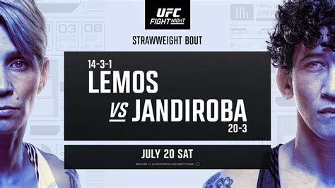 Ufc Vegas Lemos Vs Jandiroba July Th Fight Promo Youtube