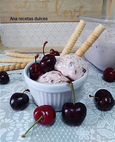 Helado De Cerezas Cocina