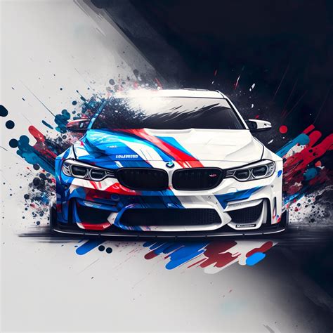 BMW Inspired Digital Art Digital Car Print Car Poster BMW M3 M4