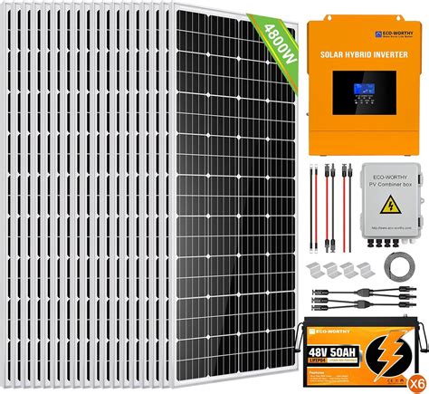 Amazon Eco Worthy Kit Completo De Energ A Solar De Kwh Kw