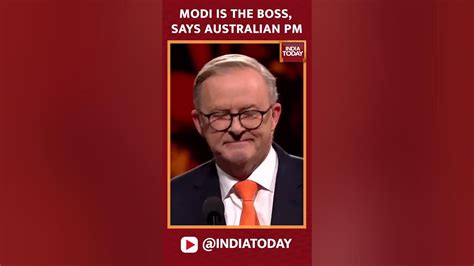 Modi Is The Boss Says Australian Pm Anthony Albanese Shorts Youtube