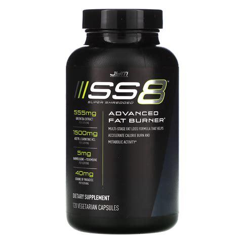 Jym Supplement Science Ss8 Super Shredded Advanced Fat Burner 120