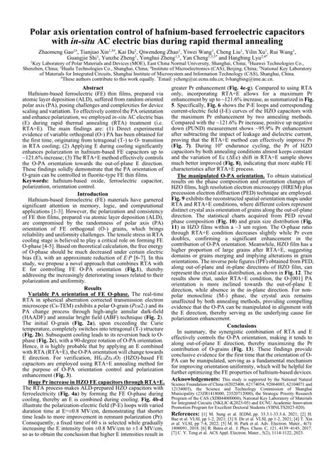 Pdf Polar Axis Orientation Control Of Hafnium Based Ferroelectric