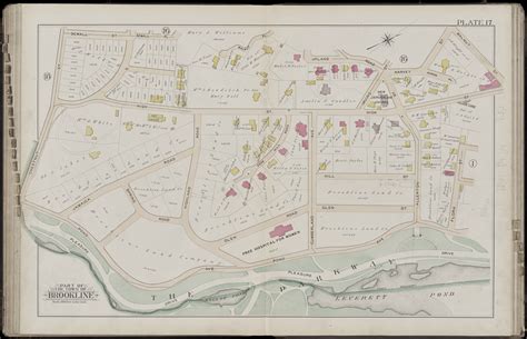 Atlas Of The Town Of Brookline Norfolk County Massachusetts From