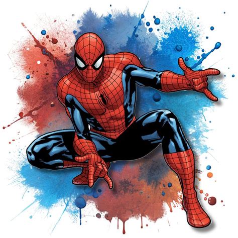 Spiderman Png Watercolor Design Spiderman Clipart Avengers Avengers