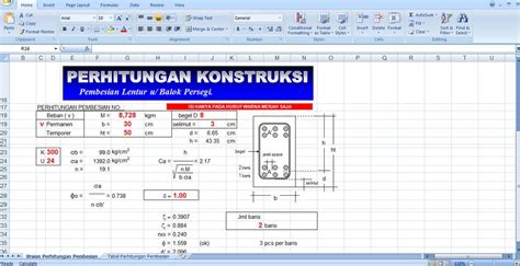 Cara Menggunakan Excel Untuk Perhitungan Struktur Bangunan Lantai The