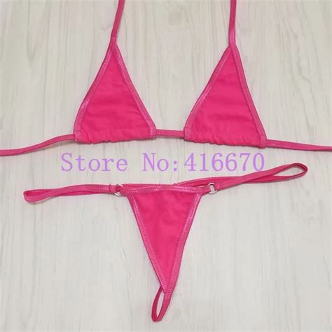 Mini Micro Bikini Frauen Baumwolle Extreme Sexy Triangle Brasilianische