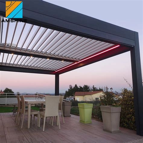 M X M Alfresco Bioclimatique Metal Frame Veranda Roof Outdoor