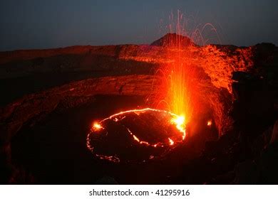 Eruption Volcano Erta Ale Ethiopia Stock Photo 41295916 | Shutterstock