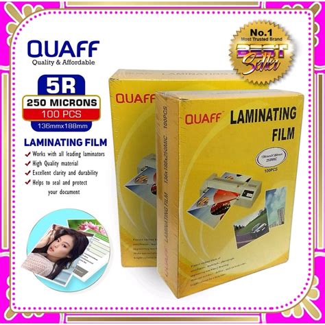 R R R Micron Micron Quaff Laminating Film Pcs