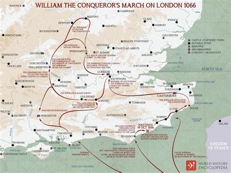 Battle of Hastings | Map and Timeline | Geschiedenis, Aardrijkskunde