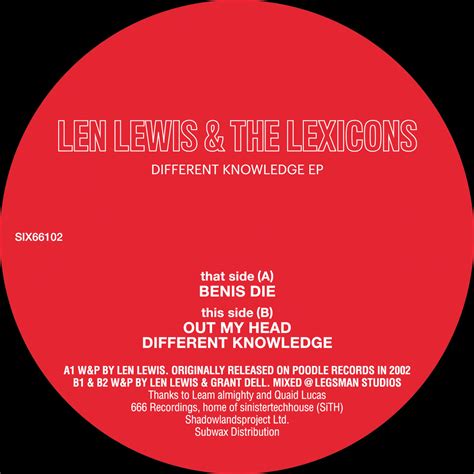 Len Lewis And The Lexicons Different Knowledge Ep 1x12 Eufonic