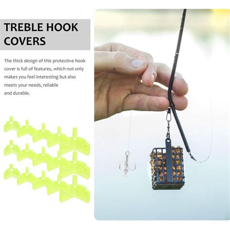 100 Pcs Safety Hook Bonnet Fishhook Hat Guard Treble Fishing Cap