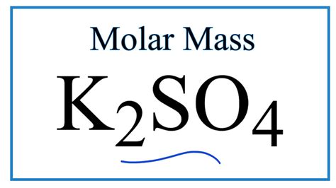 Molar Mass Molecular Weight Of K2SO4 Potassium Sulfate YouTube