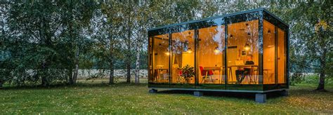 ÖÖd Prefab Glass Cabin Immerses You In Nature While You Work