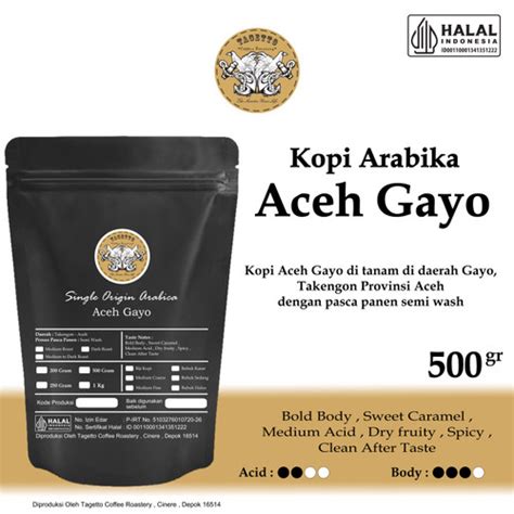 Promo KOPI ARABIKA ACEH GAYO 500GR BIJI BUBUK SPECIALTY ARABICA