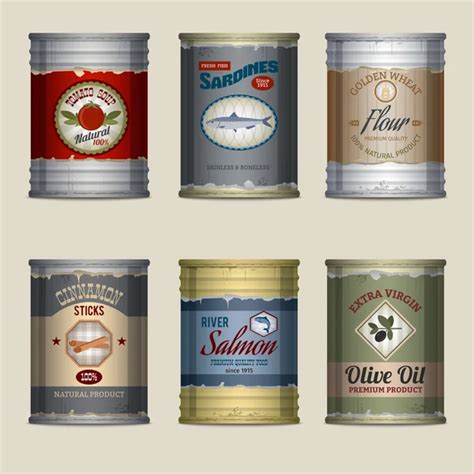 Canned Goods Vector Art Stock Images Depositphotos