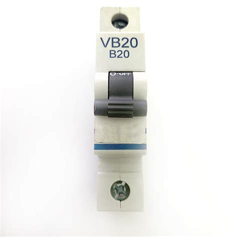 MCB S Volex VB20 Black Clip B20 20A 20 MCB Circuit Breaker Type B