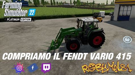 COMPRIAMO IL FENDT VARIO 415 IL POLESINE FARMING SIMULATOR 22 ITA