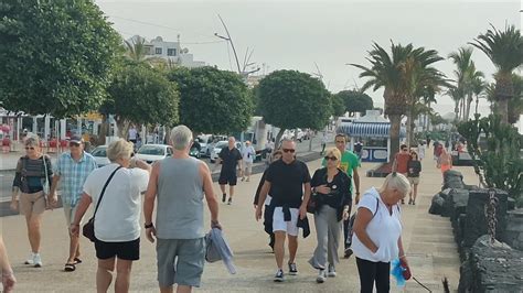 Puerto Del Carmen Lanzarote Spain Update Morning Walk