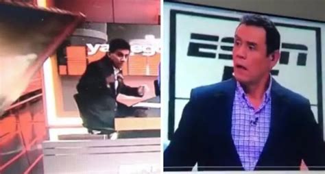 Video Periodista De Espn Colombia Fue Aplastado Por Una Pantalla