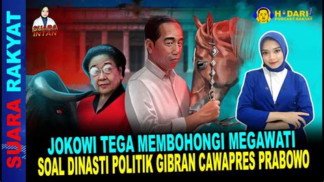 Jokowi Tega Membohongi Megawati Soal Dinasti Politik Gibran Cawapres