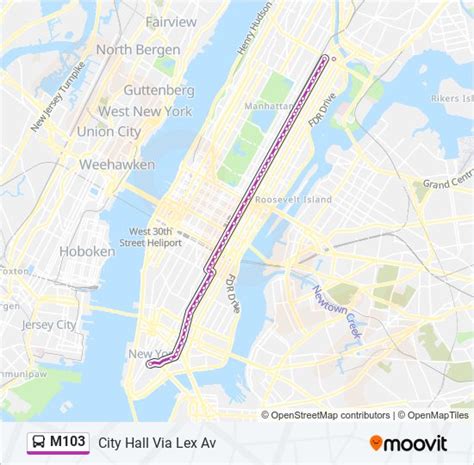 M Route Schedules Stops Maps City Hall Via Lex Av Updated