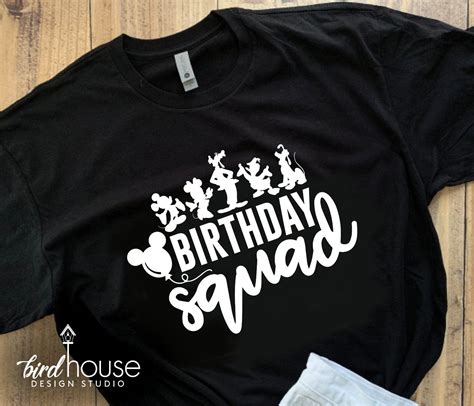 Birthday Squad Disney Shirt Mickey And Friends Cute Group Shirts Goofy