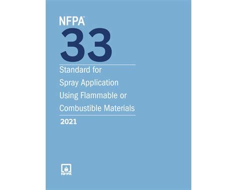 NFPA 33 Spray Application Using Flammable Or Combustible Materials