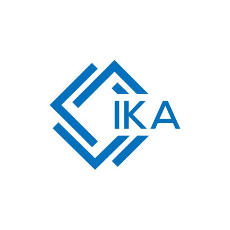 Ika Letra Logo Diseño En Blanco Antecedentes Ika Creativo Circulo