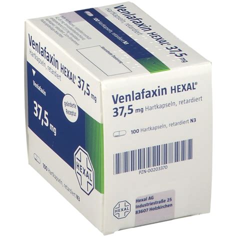 Venlafaxin HEXAL 37 5 Mg 100 St Mit Dem E Rezept Kaufen Shop Apotheke