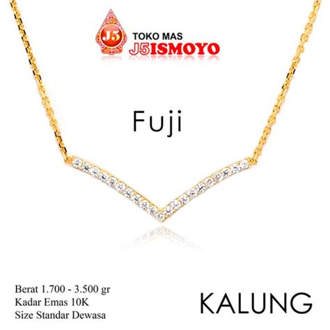 Jual Kalung Emas Variasi Liontin Fuji J5 Ismoyo BATUHITAM FANCY 2 GR