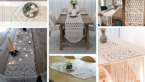 Decorate in a modern way with macrame table runners | My desired home