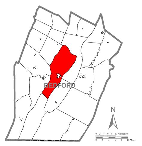 Filemap Of Bedford Township Bedford County Pennsylvania Highlighted