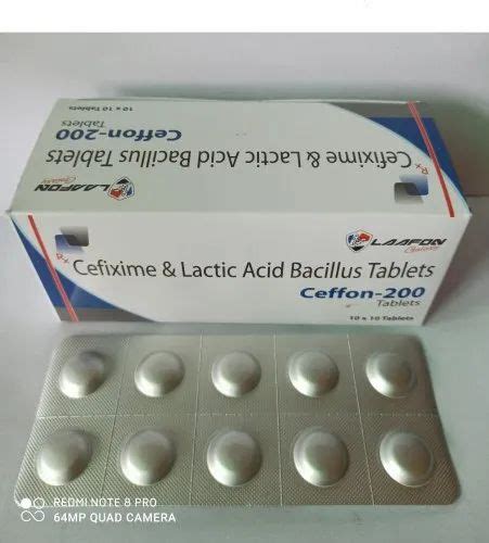 CEFFON 200 Cefixime 200mg With Lactic Acid Bacillus Tablet