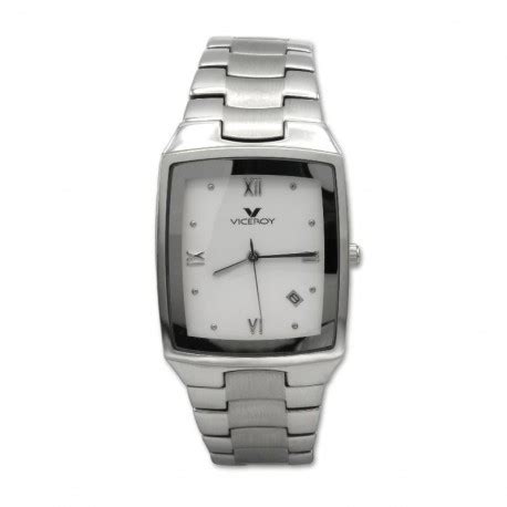 Reloj Viceroy De Hombre En Acero Con Esfera Blanca Y Calendario