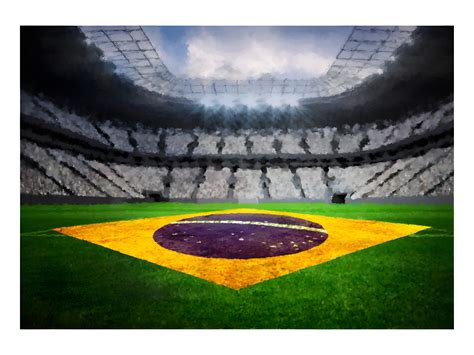 Papier peint intissé Hobby Brazilian stadium Taille 150 x 105 cm