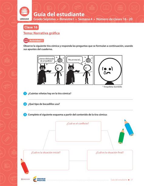 Pdf Gu A Del Estudiante Colombia Aprende Preste Atenci N A Las